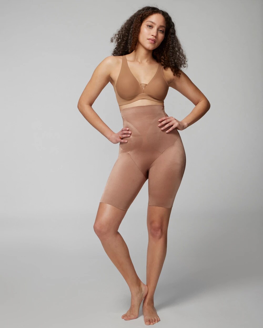 Mid-Level Shaping Vanishing Edge High-Waist Thigh Slimmer - WARM SIENNA | Soma Women