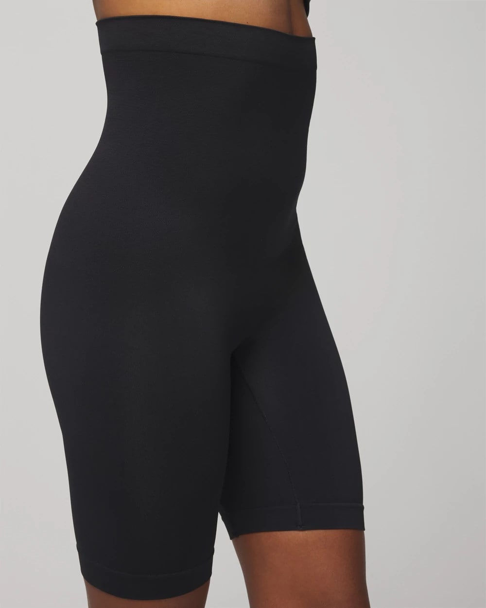 Mid-Level Shaping Seamless High-Waist Thigh Shaper - BLACK | Soma Women
