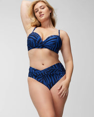 Twist-Front Bikini Bottom - UNBELEAFABLE TRUE BLUE | Soma Women