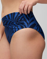 Twist-Front Bikini Bottom - UNBELEAFABLE TRUE BLUE | Soma Women