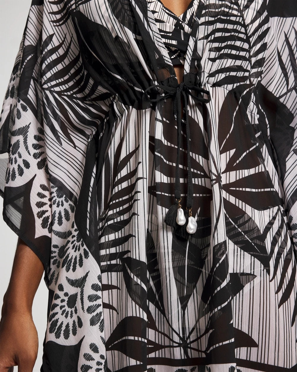 Island Time Caftan - BLACK | Soma Women