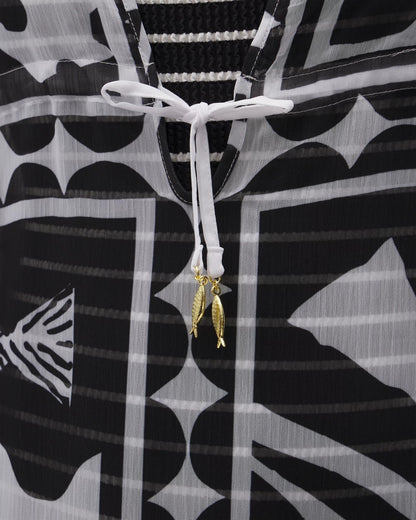 Catch of the Day Caftan - BLACK | Soma Women