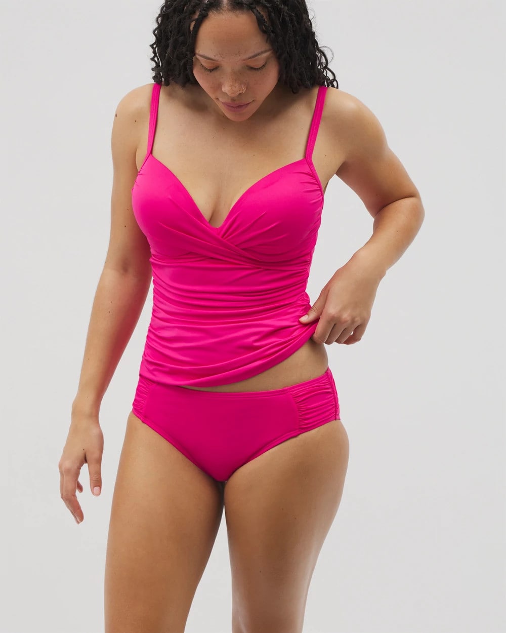 Ruched Bikini Bottoms - CAMELLIA ROSE | Soma Women