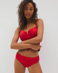Ruched Bikini Bottoms - BARBADOS CHERRY | Soma Women