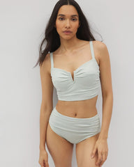 Seersucker High-Waist Bottoms - GREEN SEERSUCKER | Soma Women