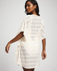 Sunkissed Crochet Chiffon Caftan - COCONUT WATER | Soma Women