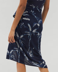 Rayon Crepe Pareo - PALM TOILE NIGHTFALL NAVY | Soma Women