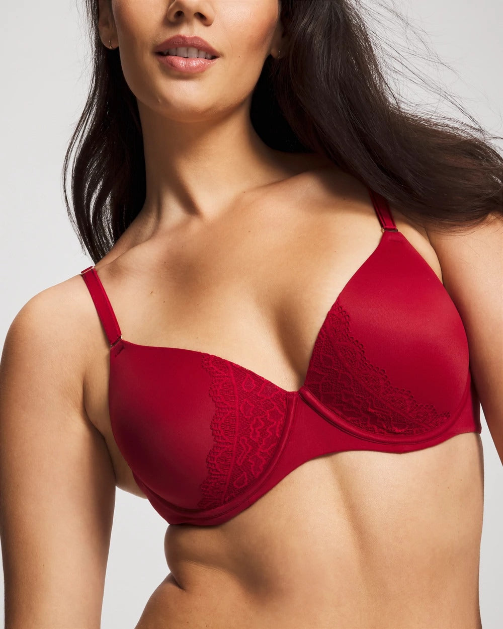 Perfect Coverage Convertible Bra with Lace back - PAINT THE TOWN RED | Soma Women