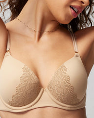 Perfect Coverage Convertible Bra with Lace back - WARM AMBER | Soma Women